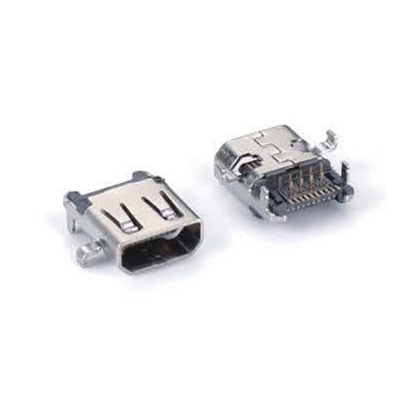 4.Micro HDMI D Type 19P+F沉板2.25mm四腳插板8
